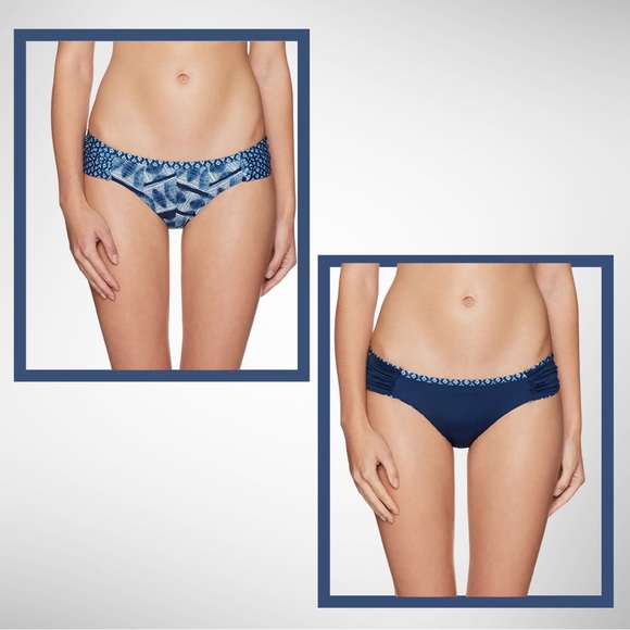 Lucky Brand Nomad Ikat Reversible Side Sash Hipster Bikini Bottom - Picture 1 of 12
